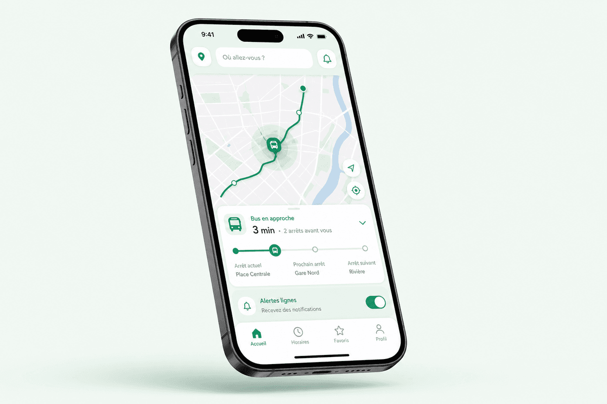 Aperçu de l'application mobile trouve-moi